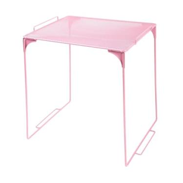 Imagem de Baoblaze Organizador de Armário com Prateleiras, Acessórios para Armário e Organização Sob a Pia para Academia, Rosa