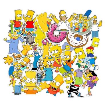 Imagem de Adesivo The Simpsons Anime Vinyl Cartoon 50 unidades para Water B
