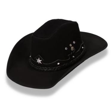 Imagem de Chapéu Cowboy Rodeio Country Americano Masculino e Feminino - Traiado,