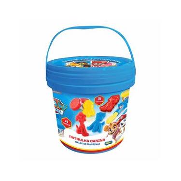 Imagem de Balde Com 4 Potes De Massinha E Acessórios - Patrulha Canina