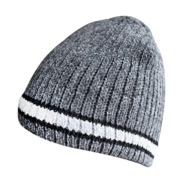 Imagem de Touca Gorro Adulto Forrada Cinza Tamanho único