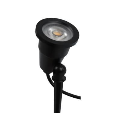 Imagem de Kit 6 Espeto De Jardim Led 7w Branco Quente Ip66 Acab Preto