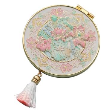 Imagem de Espelho de Mini Compacto - Acessórios Portáteis de Mão Antiderrapantes,Espelho Compacto de Maquiagem - para Família, Amigos, Homens, Adultos, Crianças, Casa, Interior, Exterior, Viagem e Deslocamento