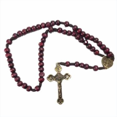 Imagem de 12 Terços de Madeira São Bento - Proteção e Fé - SJO Artigos Religioso