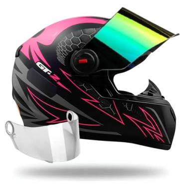 Imagem de Capacete Fw3 GT2 Feminino Rosa + Viseira Camaleão Extra (58)