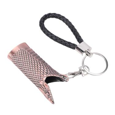 Imagem de HEEPDD Estojo de Isqueiro de Metal Vintage, Bolsa Protetora de Liga de Bolsas de Isqueiro Com Padrão de Cobra para Barra de Festa de Viagem, Capa Leve Durável de 8 Cm para Padrão de Metal Vintage