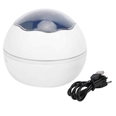 Imagem de SIWOTED Star Projetor Night Light 360 graus de rotação 8 cores LED Night Light Projector para criança (Branca)