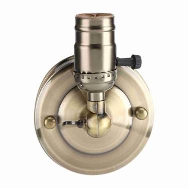 Imagem de HEEPDD Com Interruptor Liga/Desliga Ajustável Em 180 Graus Base E27 para Quarto, Cozinha, Banheiro, Corredor, Arandela Vintage, Luminária de Parede Industrial, Jardinagem (Bronze)