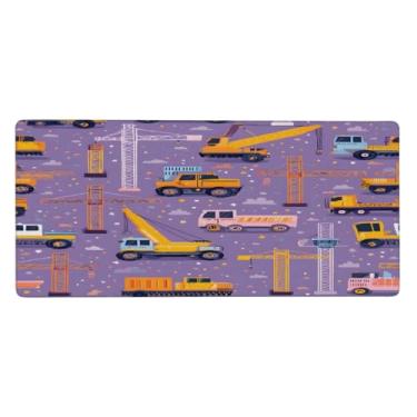 Imagem de Tapete de mouse grande roxo para carro à prova d'água para computador estendido tapete protetor de mesa antiderrapante base de borracha para escritório, computador, teclado, laptop e mesa de casa
