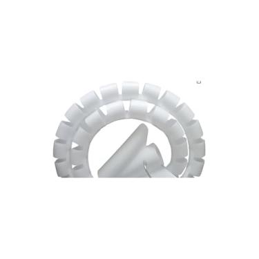 Imagem de Organizador de Fios e Cabos com Aplicador, Plástico Branco, 20mm x 1m, para Residências e Escritórios, com Aplicador Exclusivo