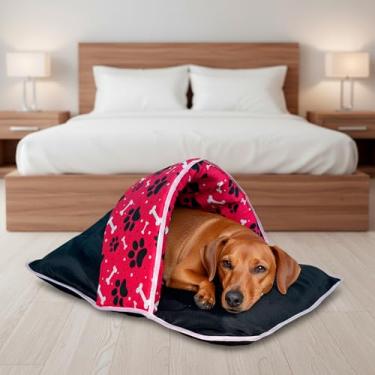 Imagem de Saco de Dormir Pet Impermeável Téo Avulso – Conforto, Proteção e Aconchego (Pink)
