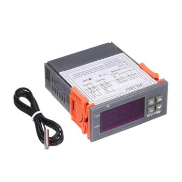 Imagem de Controlador de Temperatura Digital STC-1000 Termostato com Sensor Controle Aquecimento e Resfriamento Saída 2 Relés Fácil Operar para Freezer Doméstico Tanques Água Refrigerador Chiller Industrial Cal