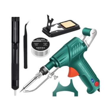 Imagem de Conjunto De Ferro De Solda Portátil Multifuncional 110V 220V Com Aquec