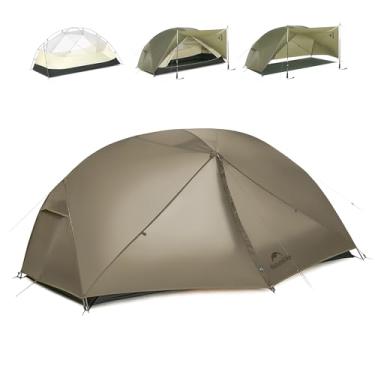Imagem de Barraca de acampamento Naturehike 2025 Mongar Pro, barraca ultraleve para mochila para 1-3 pessoas, nylon 20D, 3 estações, impermeável, Mongar, para 2 pessoas, para mochileiros, viagens, acampamento
