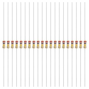Imagem de YOKIVE 200 peças 1/4W (0,25 Watts) 270k Ohm 5% Resistor de filme de carbono, resistor fixo único de filme de carbono | Ótimo para dispositivos eletrônicos DIY, placas de circuito, sensores