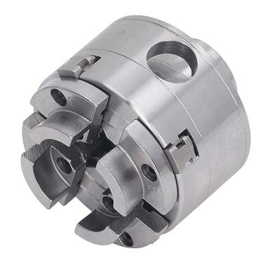 Imagem de Cryfokt Mandril de Torno de 4 Mandíbulas de 2,75" de Alta Dureza 1INx8TPI Mandril de Liga de Aço para Máquinas para Trabalhar Madeira