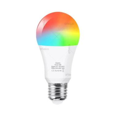 Imagem de Lâmpada LED Inteligente WiFi E27 E14 GU10 Regulável RGB CW Funciona Co