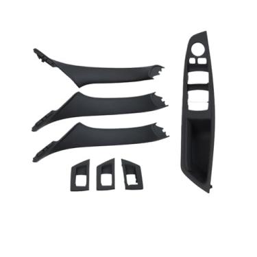 Imagem de Conjunto de maçaneta interna para porta interna de carro, apoio de braço, compatível com BMW Série 5 F10 F11 523i 525i 528i 530i LHD RHD(RHD Black)