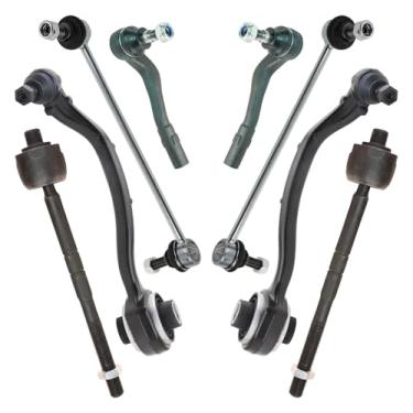 Imagem de TRQ Kit de direção dianteira e suspensão compatível com 02-07 Mercedes-Benz C230 01-05 C240 06-07 C280 02-04 C32 AMG C320 C350 05-06 C55 AMG 03-05 CLK320 06-09-09 CLK35 0 03-06 CLK500 CLK55 AMG 07-09