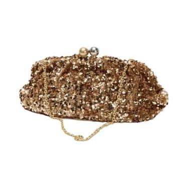 Imagem de Bolsa De Mão Elegante E Espaçosa Com Lantejoulas Para Mulheres, Bolsa 