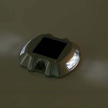 Imagem de ZJchao Fundição de Alumínio Energia Solar água 6 Lâmpada Led Sem Fio Ao Ar Livre Estrada Entrada Luz para Quintal Jardim Pátio (WHITE)