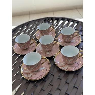 Imagem de Xícara de Café em Cerâmica 90ml Design Elegante para Espresso Uso Diário(Cor1)