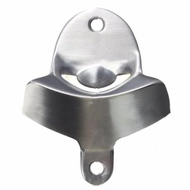 Imagem de Barra de aço inoxidável para montagem na parede, vinho, cerveja, refrigerante, tampa de vidro, abridor de garrafas