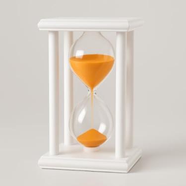 Imagem de Ampulheta de Madeira 30 Min • Kits com Lupa 90mm ou Difusor Aromático • Decoração, Estudo, Terapia e Presentes (Ampulheta de Madeira 30 Minutos)