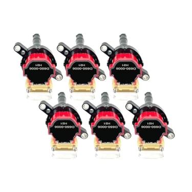Imagem de Bobina de ignição UF300 (6 peças) para BMW E36 E38 E39 E46 E85 320 328i 330i 525i X5 Z3 2.2L 3.0L - Substituição