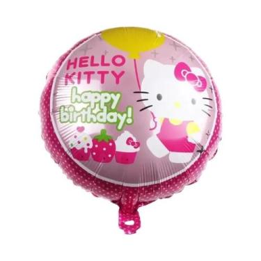 Imagem de Decoração De Balões Hello Kitty Para Meninas, Suprimentos Para Festa D