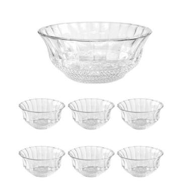 Imagem de Conjunto Bowl de Vidro 1,4L + 6 Bowls de 245ml Konia Dumiat