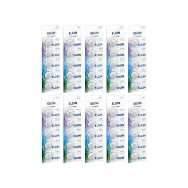 Imagem de Kit Bateria 3V Lithium Elgin CR2032 50 Unidades