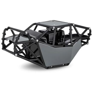 Imagem de AMK RC Crawler Roll Cage, 1/10 Scale Nylon Rock Buggy Body Cage for Axial SCX10 SCX10 II, Durable RC Rock Crawler Upgrade Part (Gray)