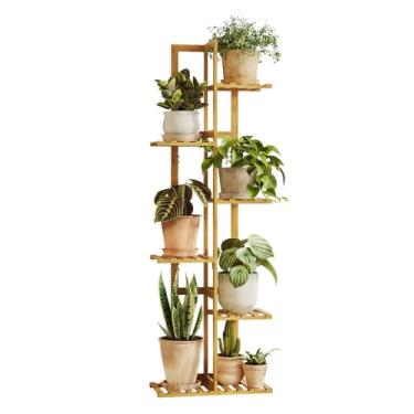 Imagem de Bamworld Suporte de planta de bambu de 6 camadas