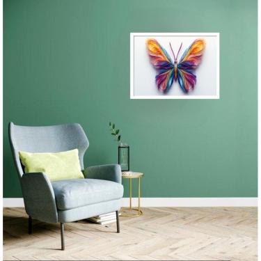 Imagem de Quadro Decorativo Borboleta Trançada - 50X70Cm