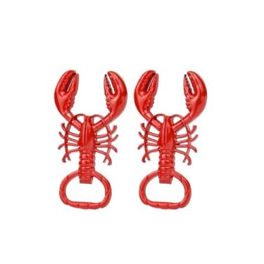 Imagem de Saca-rolhas lagosta abridor de garrafas portátil metal vinho cerveja abertura cozinha diversão retro versátil acessórios de artesanato (tipo r)