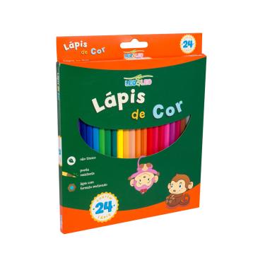 Imagem de Lápis de Cor Leonora Sextavado Flex 24 Cores