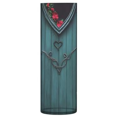 Imagem de Qilmy Vaso de porta verde com tinta de dia dos namorados para flores, vaso de belas artes, decoração de casa para escritório, sala de jantar, sala de estar, casamento151