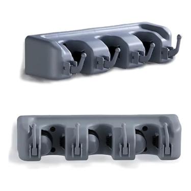 Imagem de Suporte de Vassoura de Parede Multiuso Organizador para Rodo Mop e Utensílios de Limpeza