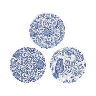 Imagem de Kits De Pintura Em Diamante Blue Bird Para Decoração De Mesa, 3 Peças 