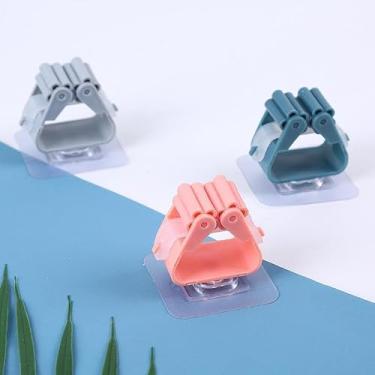 Imagem de 1/2/4 Pcs Ímã Cinto De Cortina De Tecido Corda Imitação De Pérolas Fivela Livre De Volta Clipe (Suporte para Vassouras,4)