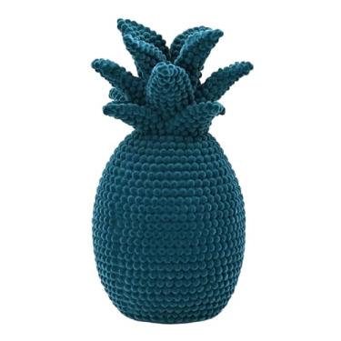 Imagem de Figuras De Abacaxi Decoracao Para Casa, 23.6 Cm Enfeite De Mesa Aveludado, Esculturas Modernas, Para Prateleira Armario Lareira Escritorio Festas