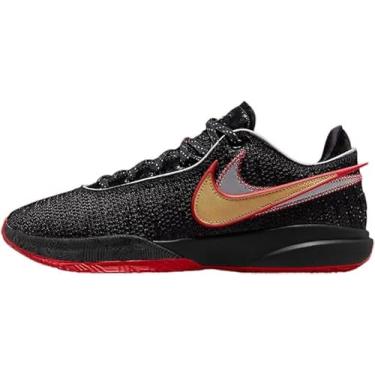 Imagem de Nike Tênis de basquete feminino, Preto/preto e vermelho universitário, 38