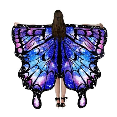 Imagem de 1 conjunto de fantasia feminina de borboleta, perfeito para carnaval, cosplay e baile de máscaras