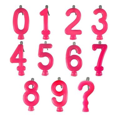 Imagem de Vela De Aniversário Neon Pink Modelo 0