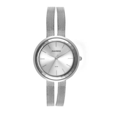 Imagem de Relogio Mondaine Feminino Ref: 32924l0mvne2 Fashion Mesh Prateado