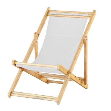 Imagem de Cadeira Espreguiçadeira Preguiçosa Dobrável S-b-branco