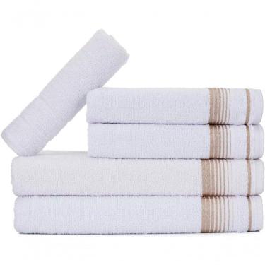 Imagem de Jogo De Toalhas Luxury Soft Beka Banho + Rosto + 1 Piso Luxo Branco