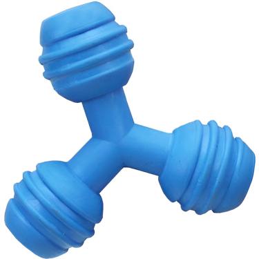 Imagem de Mordedor Triângulo Brinquedo para Pet Cães Gatos Distração Cor:Azul