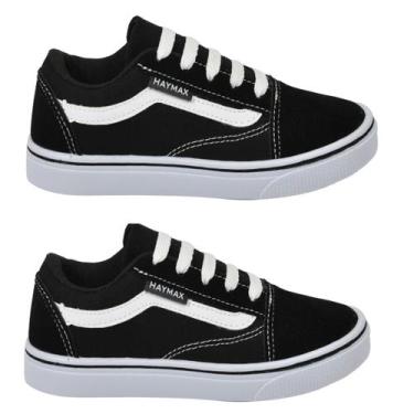 Imagem de Kit Dois pares de Tênis Casual Infantil Skate Escolar Unissex Haymax C